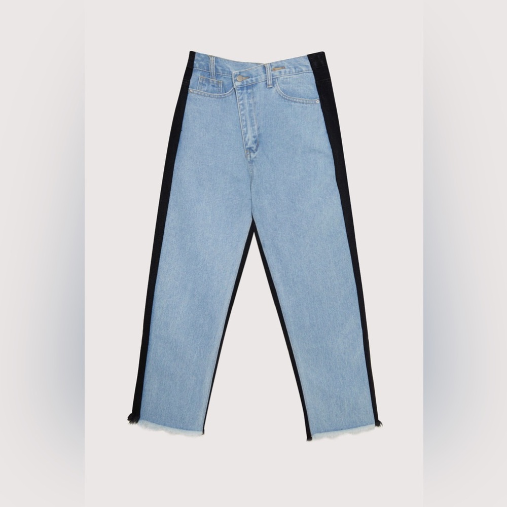 OAK + FORT TWO TONE CROSSOVER JEANS 🫐♠️